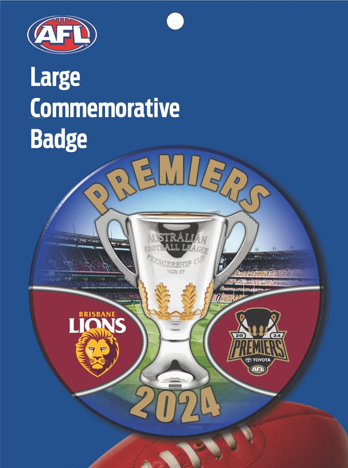 2024 AFL Premiership Brisbane Loins Large Badge