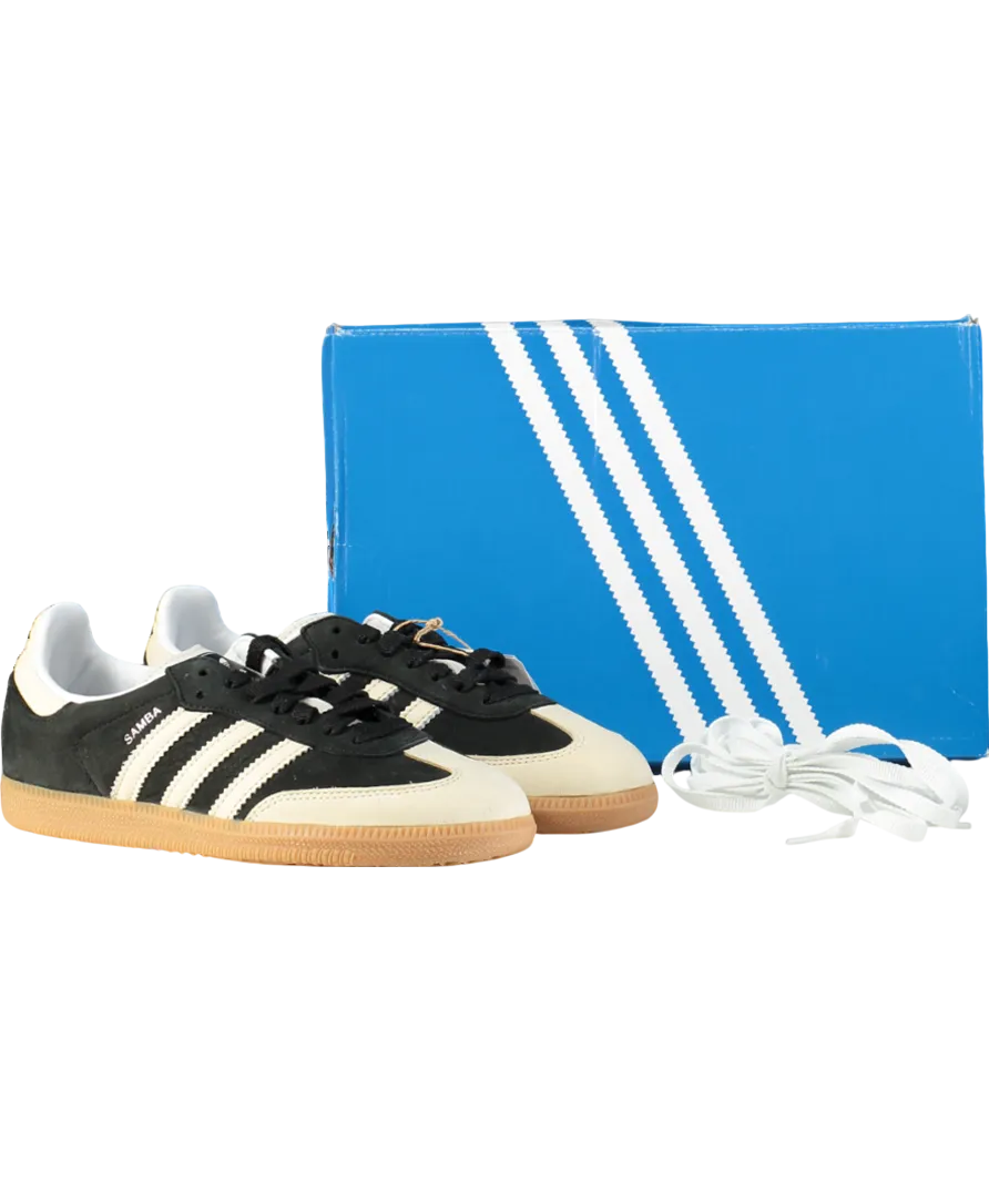 adidas Black / Wonder White Samba Og Trainers UK 4.5 EU 37.5 👠