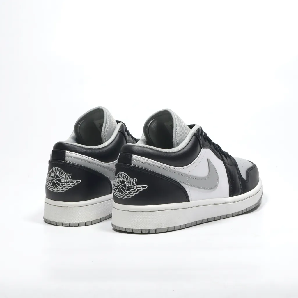 Air Jordan 1 Low-Top Sneakers Leather Black Color For Men