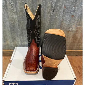 Anderson Bean Men's Almond Full Quill Ostrich Boots