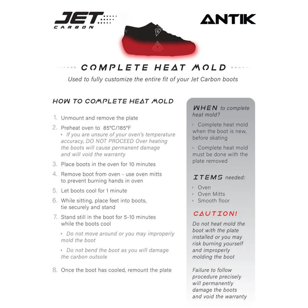 Antik Jet Carbon Roller Skate Boot