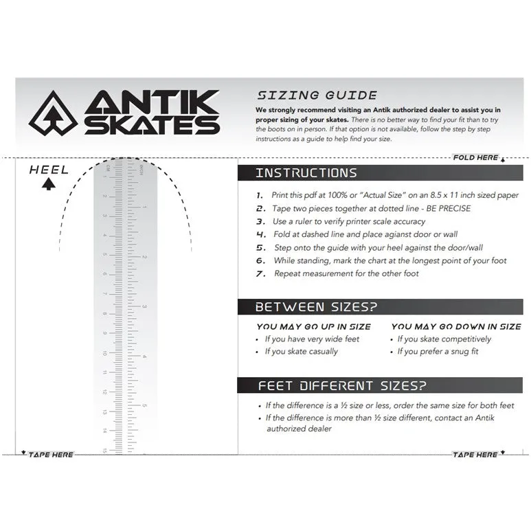 Antik Skyhawk Park Black Roller Skates