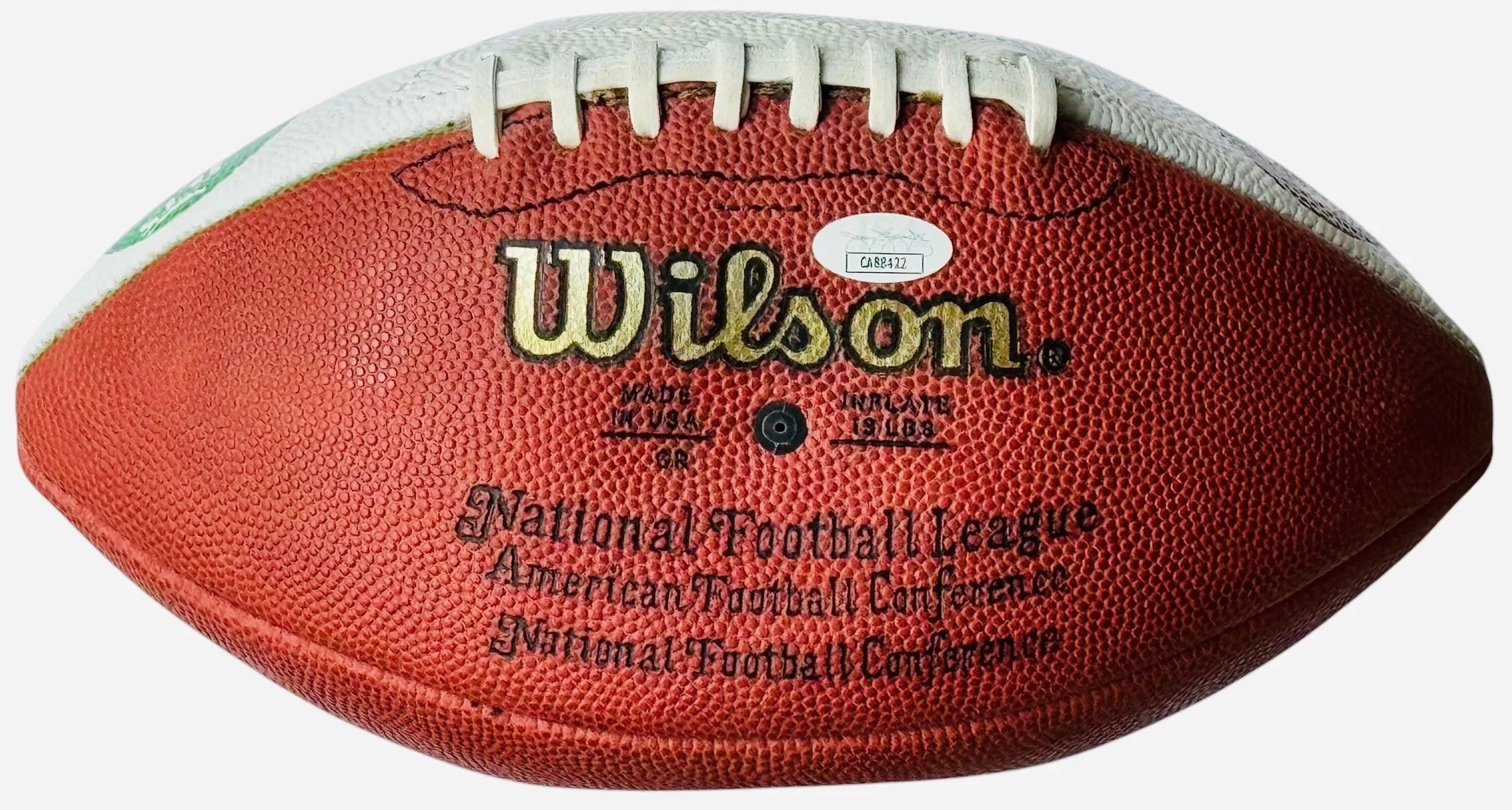 Art Monk Boomer Esiason Autographed Official Wilson Football #210/250 (JSA)