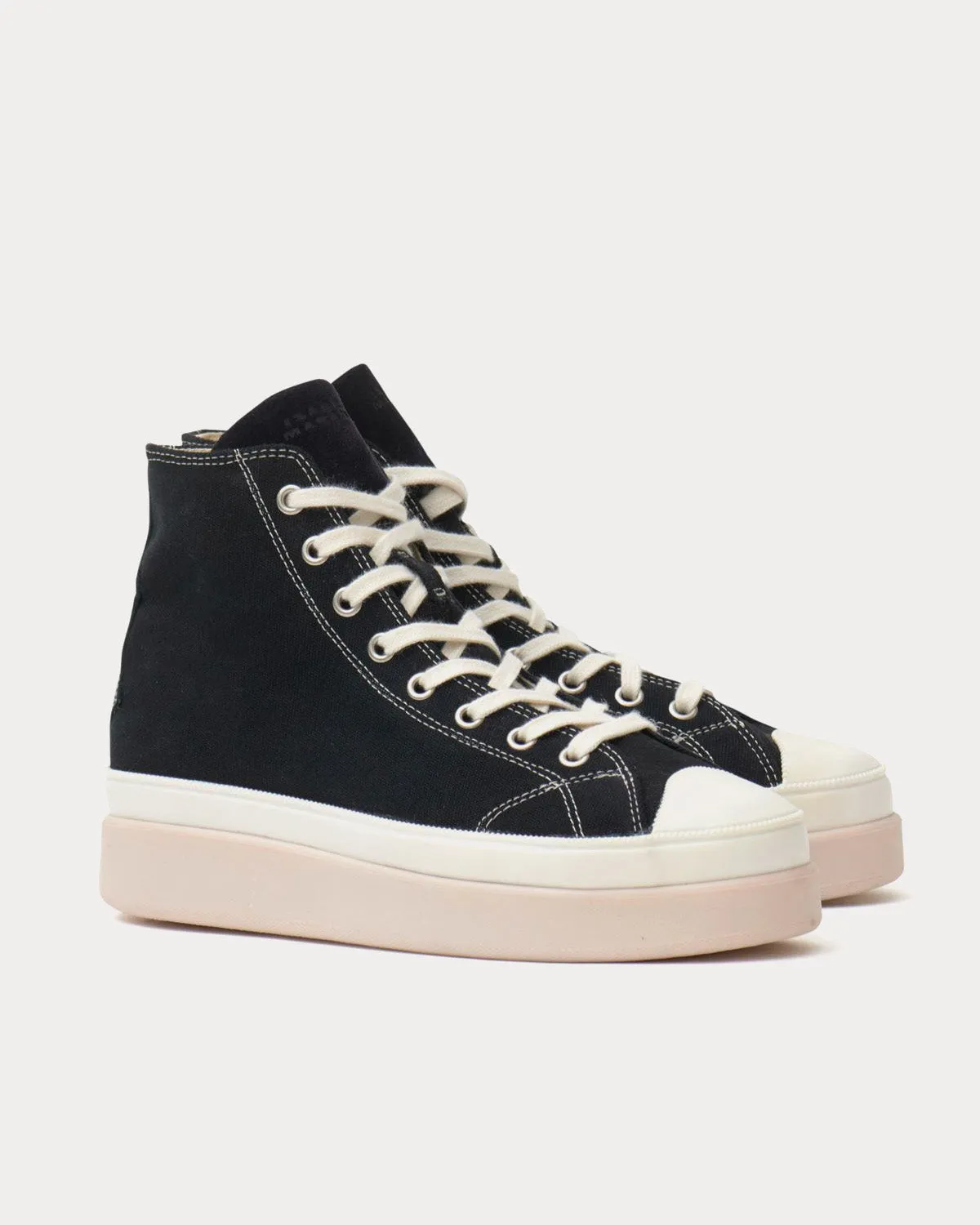 Austen Canvas Black High Top Sneakers