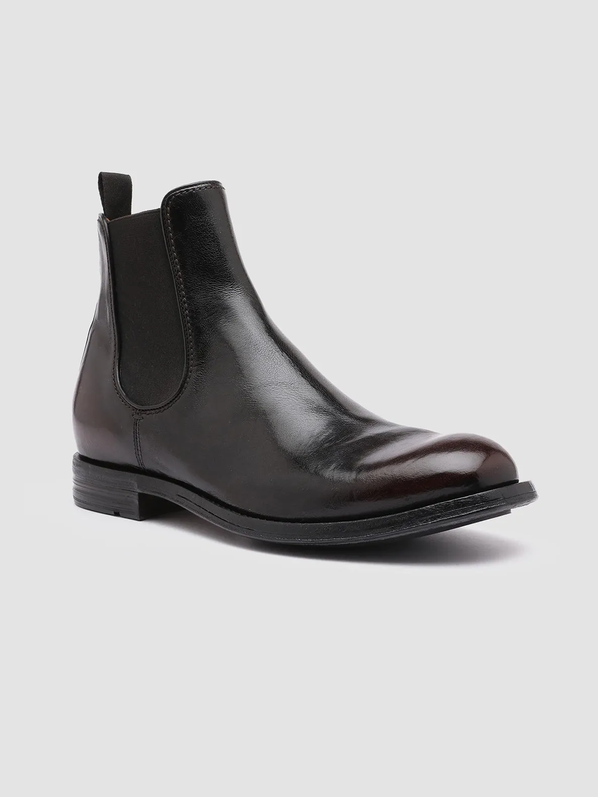 BALANCE 008 - Dark Brown Leather Chelsea Boots