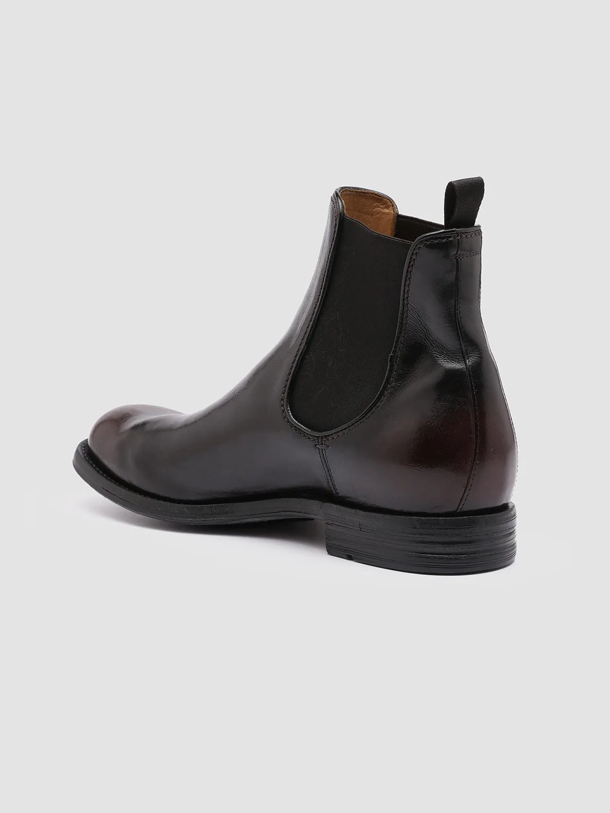 BALANCE 008 - Dark Brown Leather Chelsea Boots