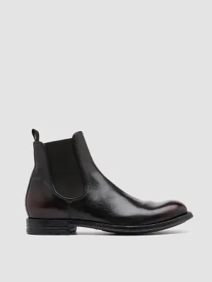 BALANCE 008 - Dark Brown Leather Chelsea Boots