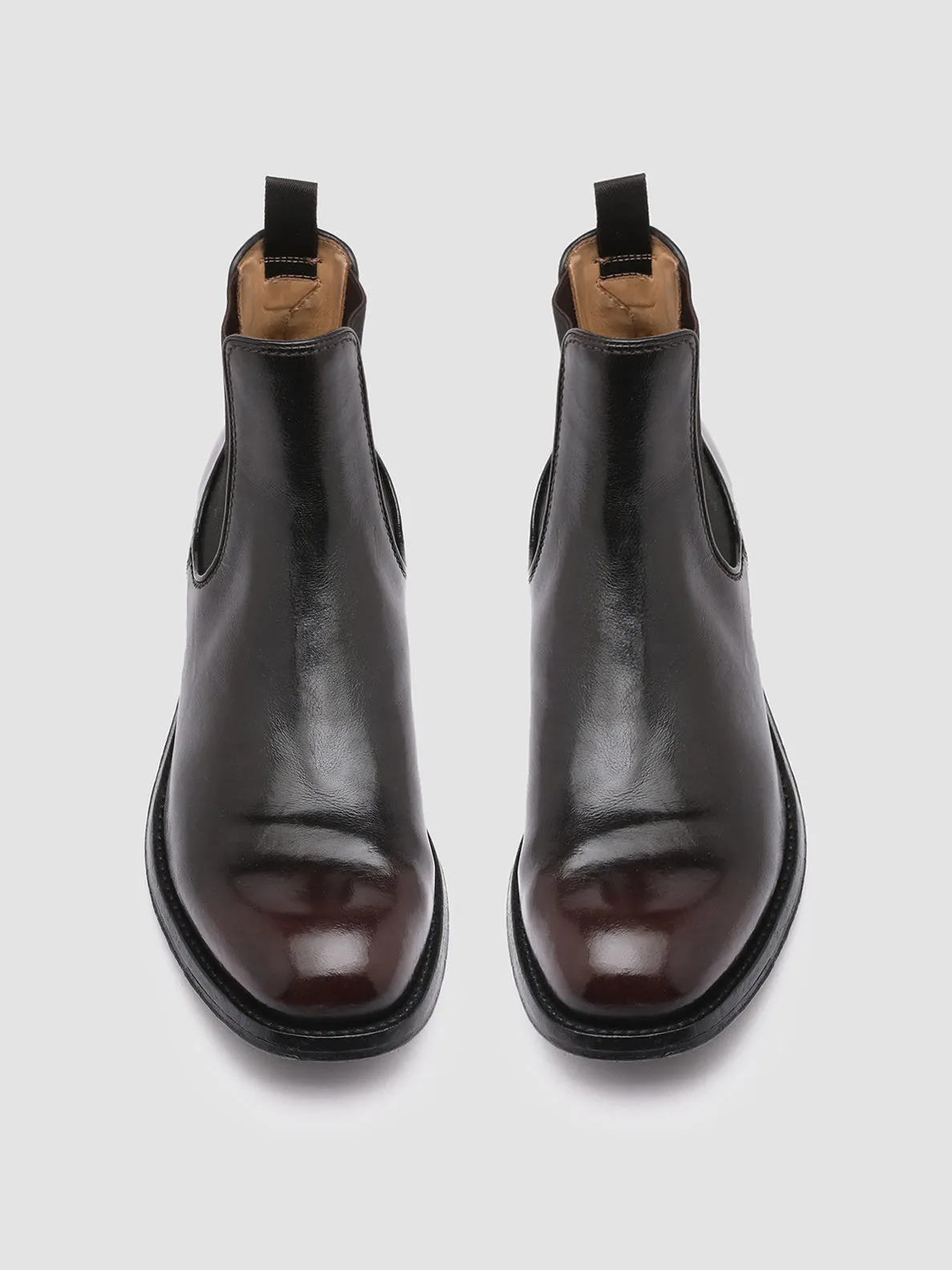 BALANCE 008 - Dark Brown Leather Chelsea Boots