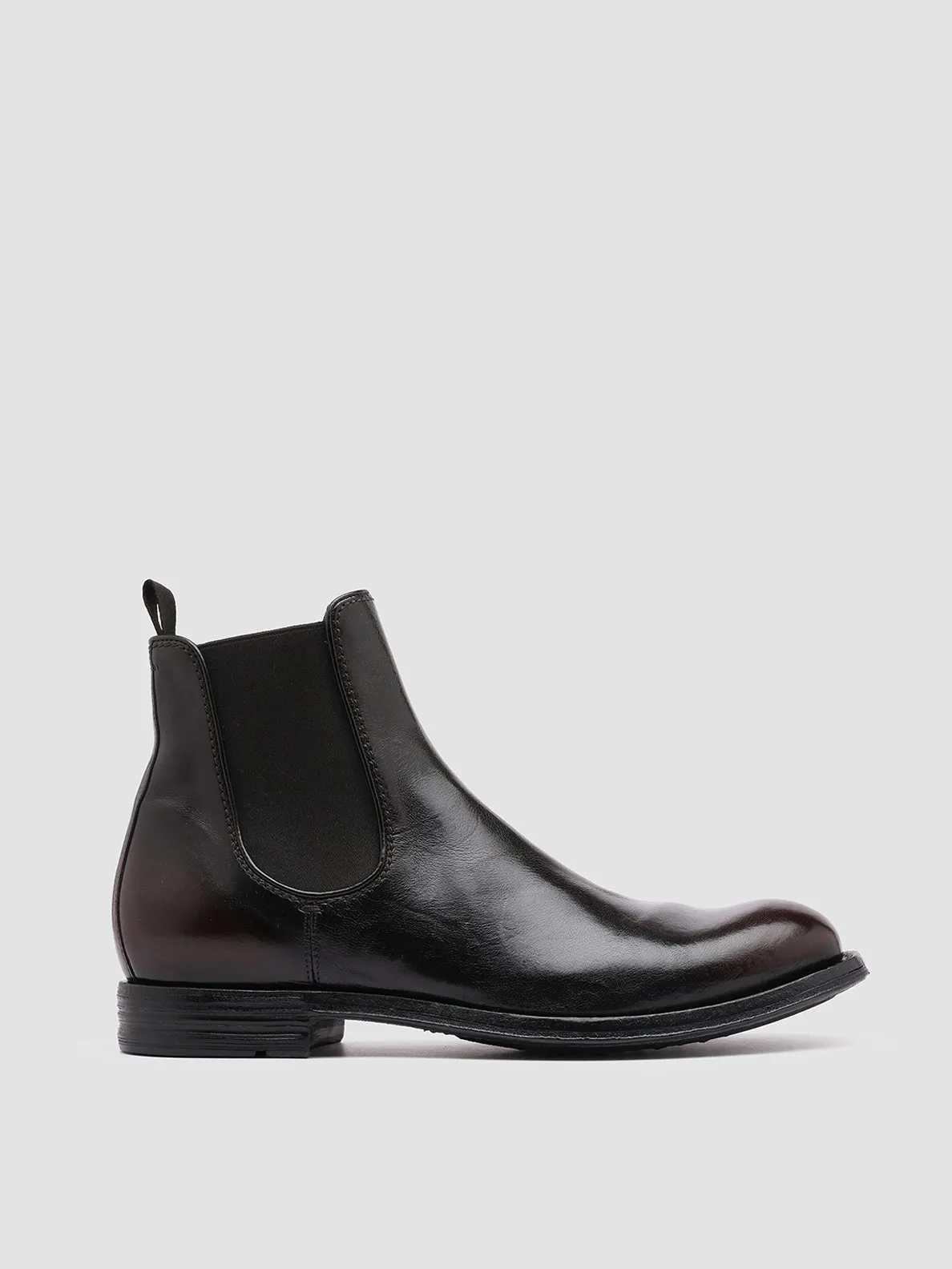 BALANCE 008 - Dark Brown Leather Chelsea Boots