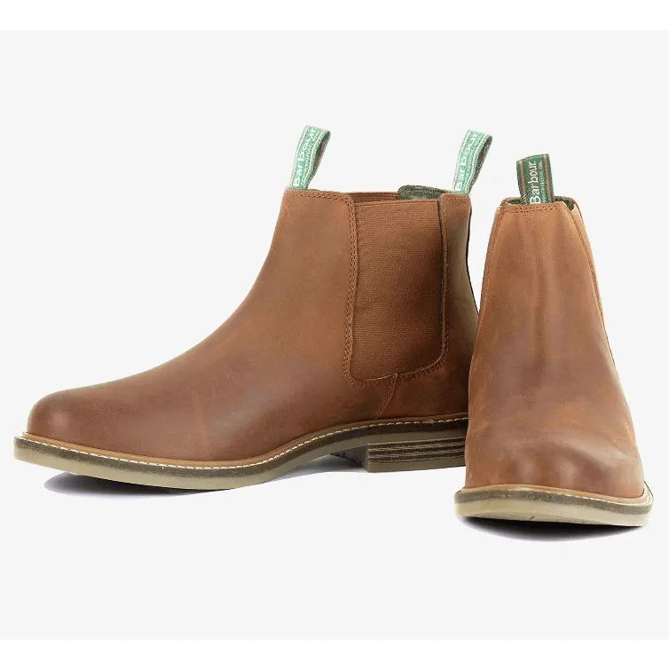 Barbour Mens Chelsea Boot Farsley Dark Tan