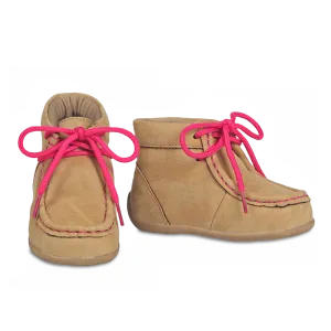 Blazin Roxx Toddler Girl's Reagan Casual Tan & Pink Shoes 4412908