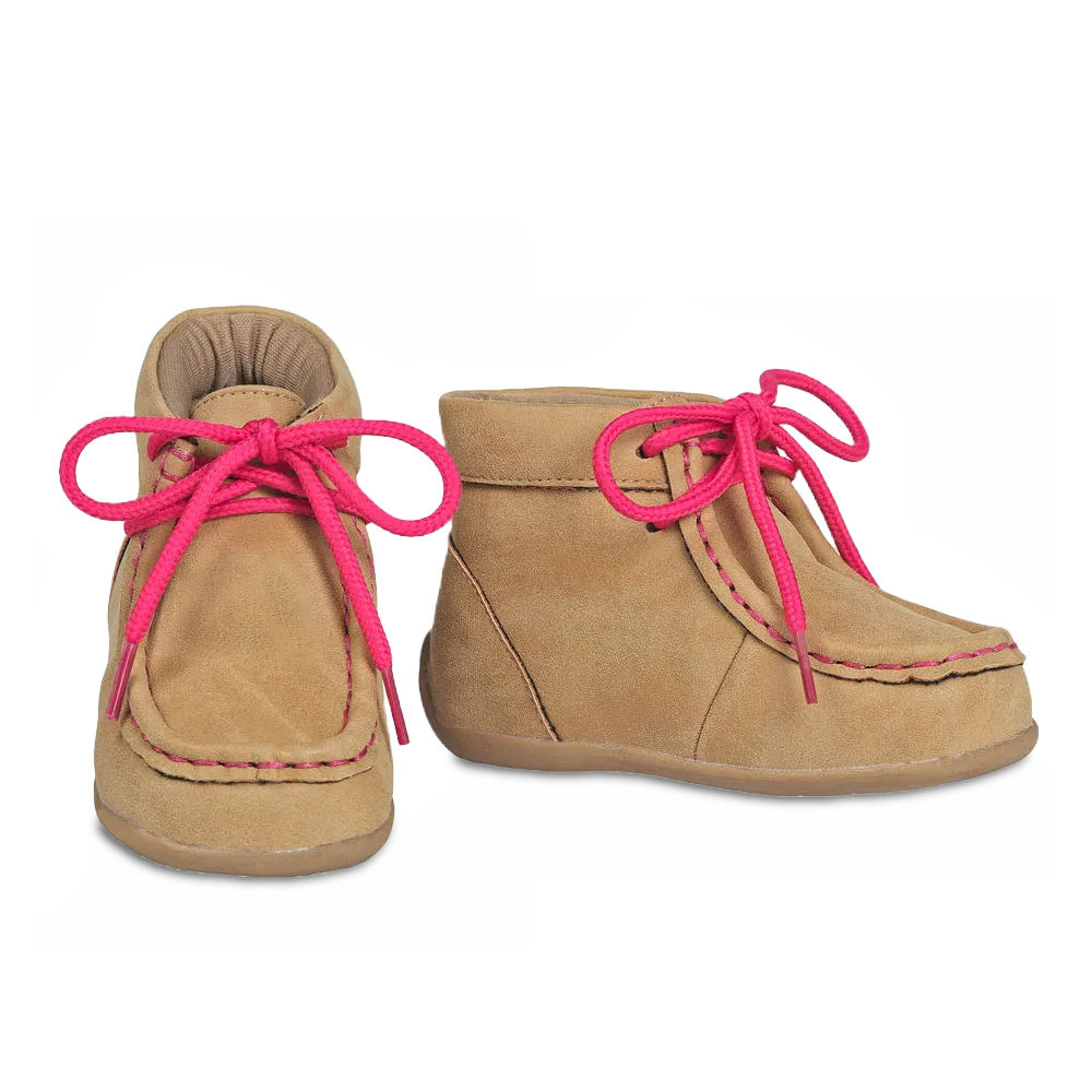 Blazin Roxx Toddler Girl's Reagan Casual Tan & Pink Shoes 4412908