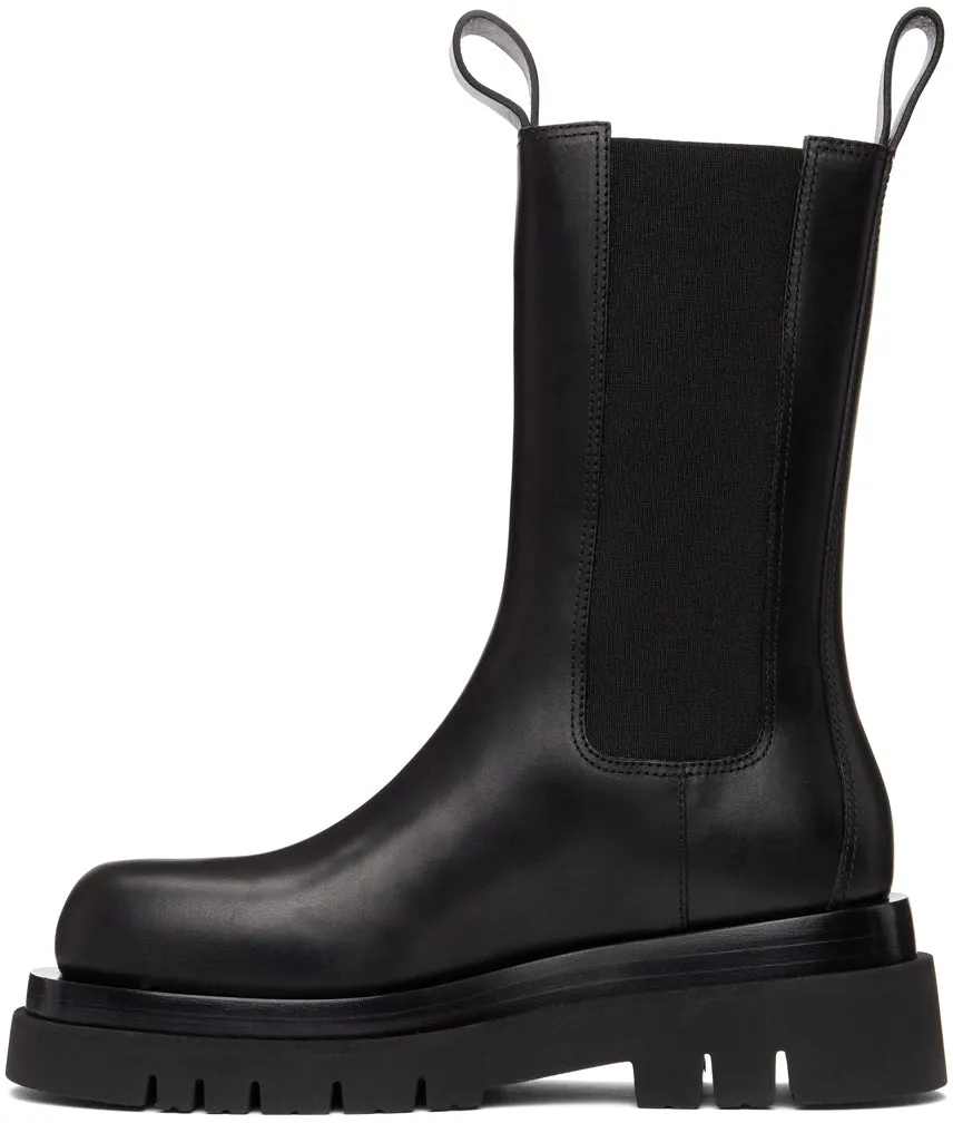 Bottega Veneta Black 'The Lug' Chelsea Boots