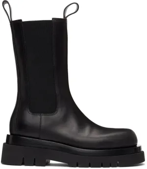 Bottega Veneta Black 'The Lug' Chelsea Boots