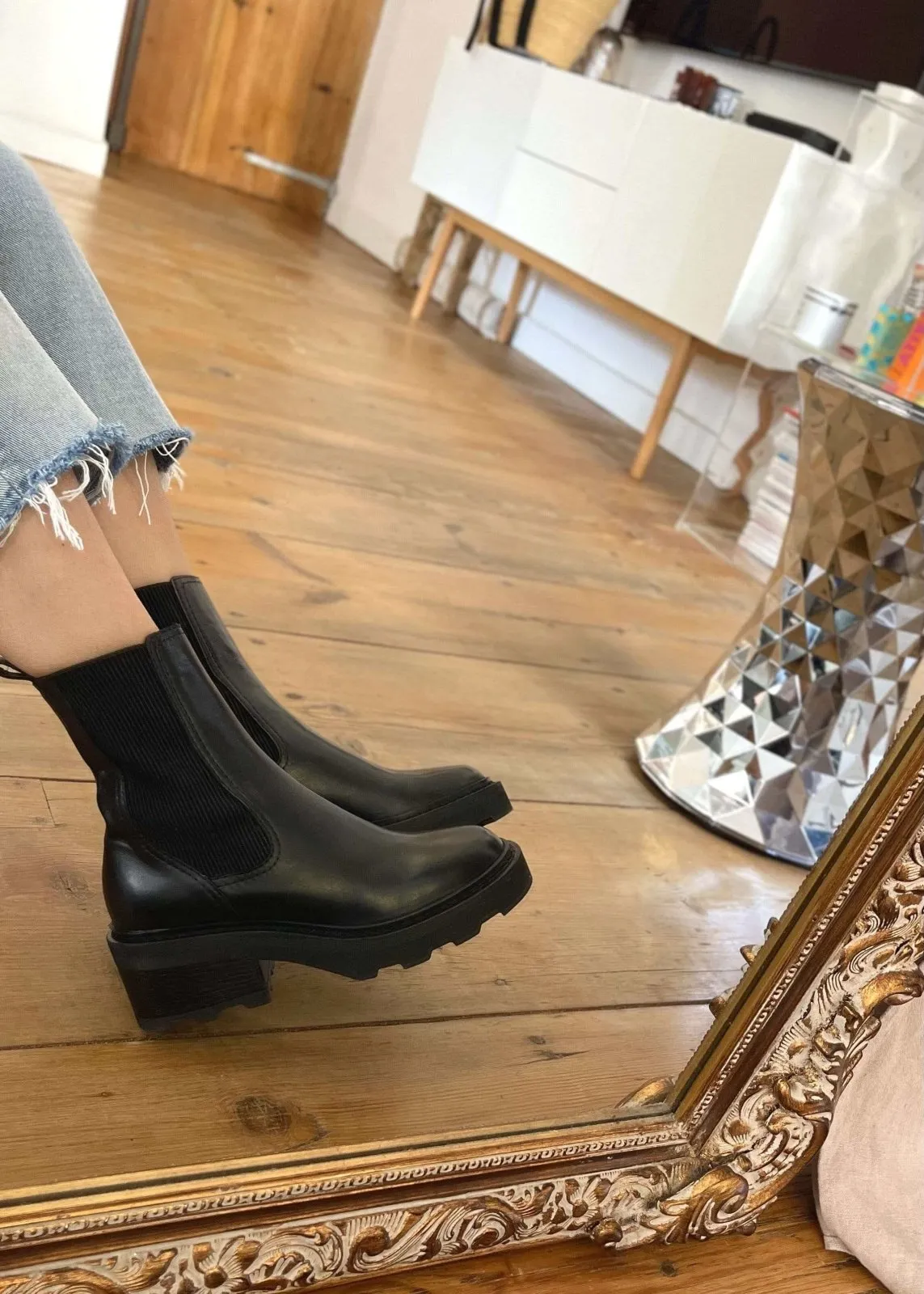 Bottines Mike Chelsea Schmoove black