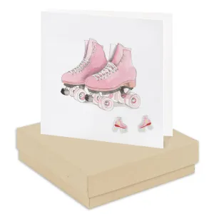 Boxed Earring Card Roller Skates