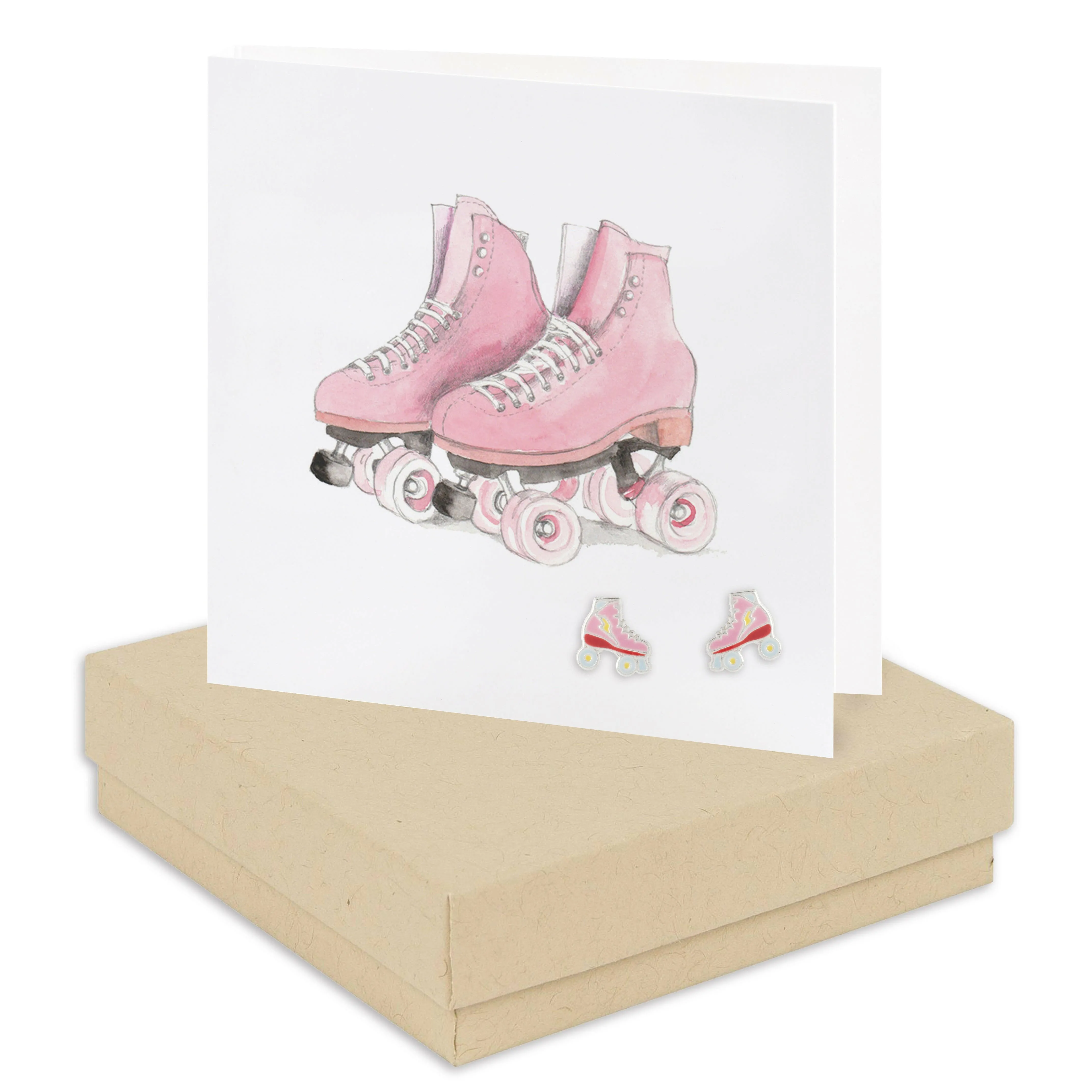 Boxed Earring Card Roller Skates