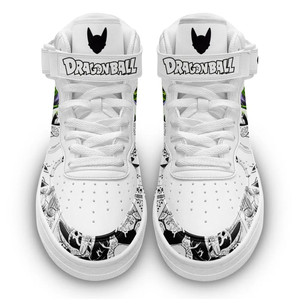 Cell Sneakers Air Mid Custom Dragon Ball Anime Shoes Mix Manga