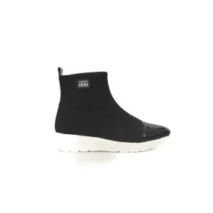 Cerruti 1881 Black Calfskin Women Sneaker