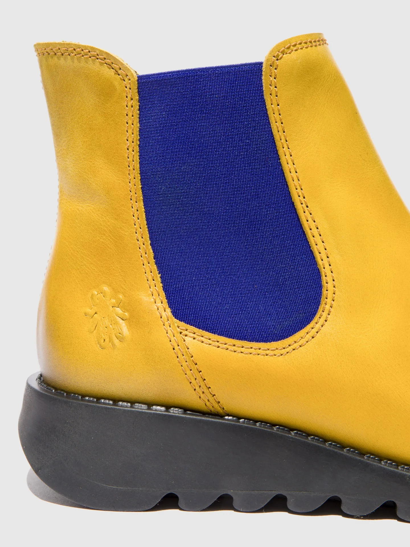 Chelsea Ankle Boots SALV RUG MUSTARD (BLUE ELASTIC)