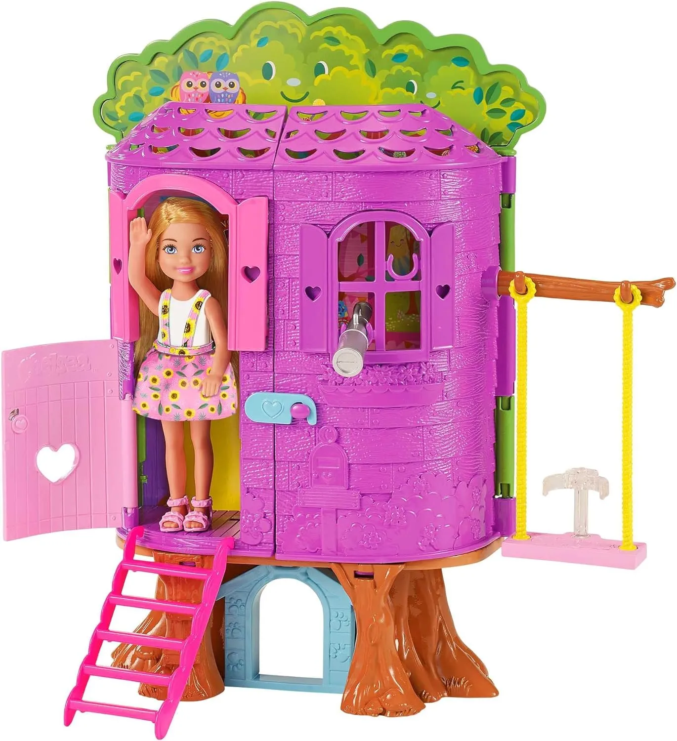 Chelsea Barbie Doll and Treehouse Playset with Puppy