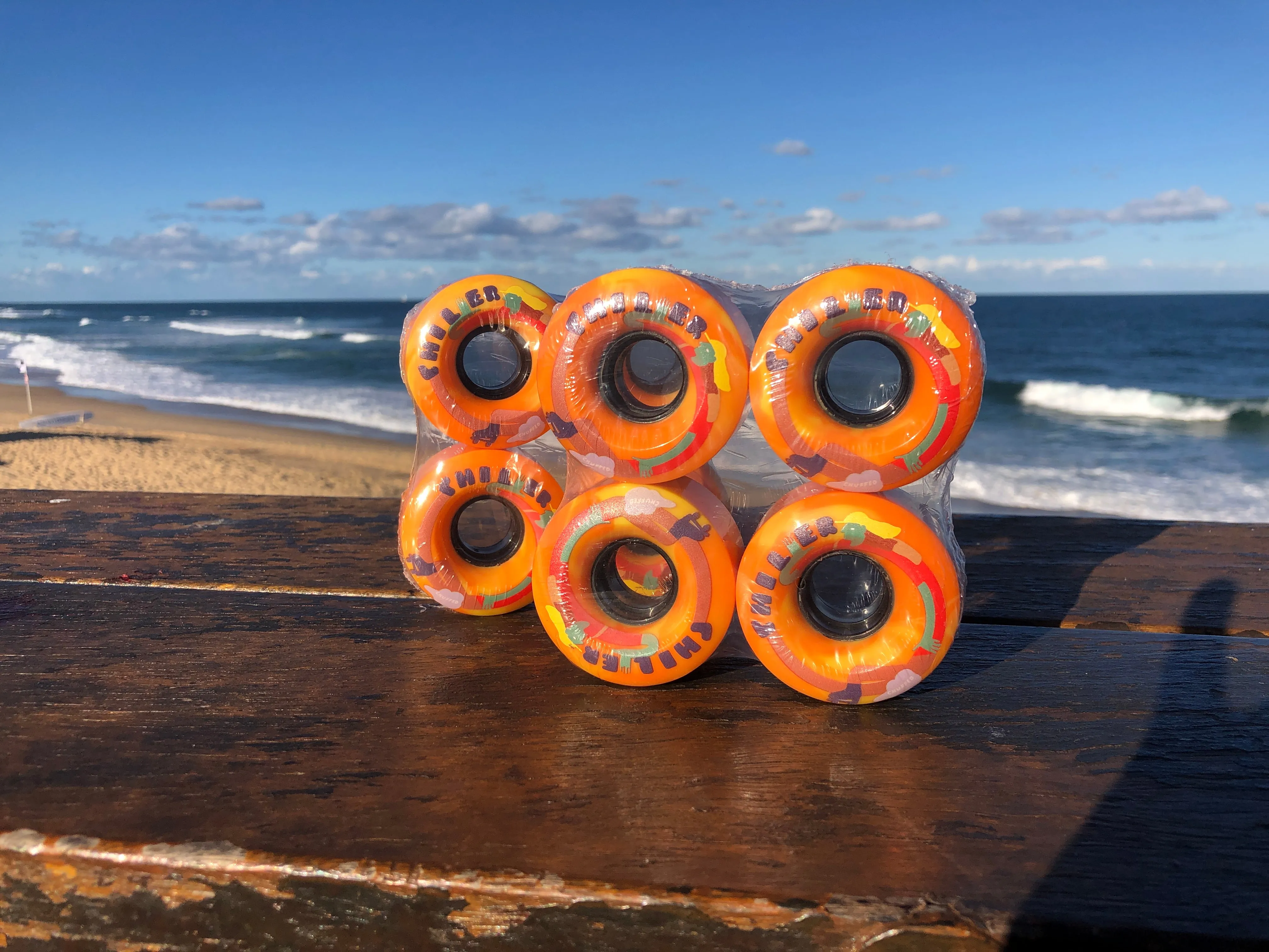 Chuffed Chiller Wheels Pack of 4 Sunny Orange