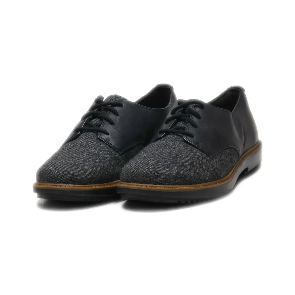 Clarks Lace Ups Canvas Black Colour For Women