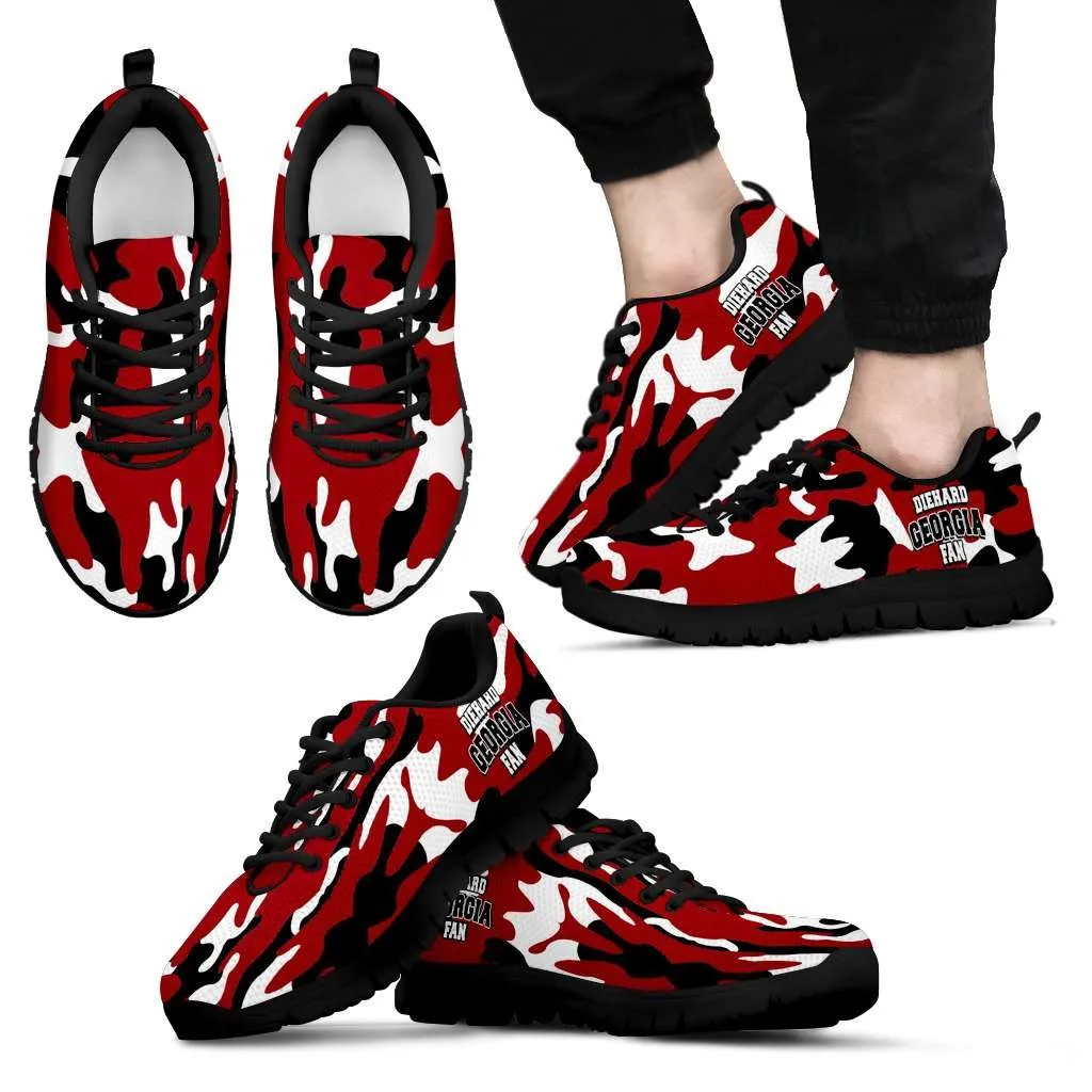 Diehard Georgia Fan Camo Print Running Shoes