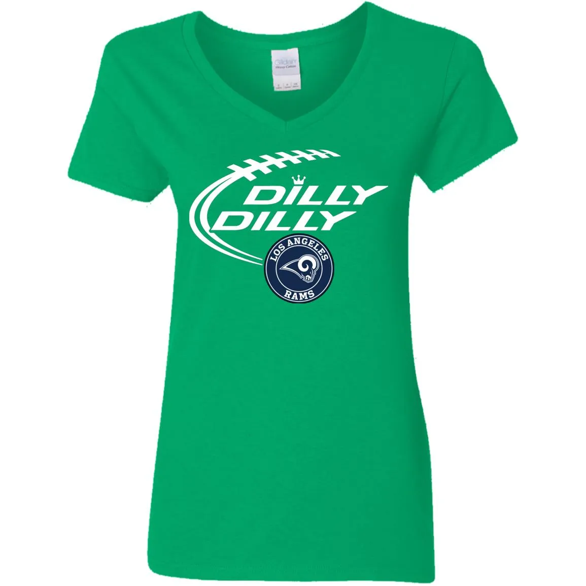 Dilly Dilly Los Angeles Rams Nfl Football Women V-Neck T-Shirt