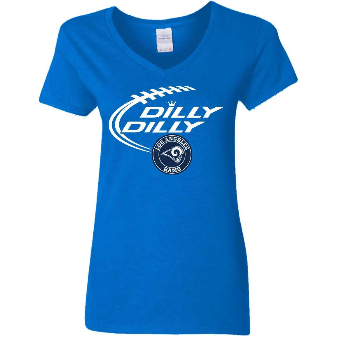 Dilly Dilly Los Angeles Rams Nfl Football Women V-Neck T-Shirt