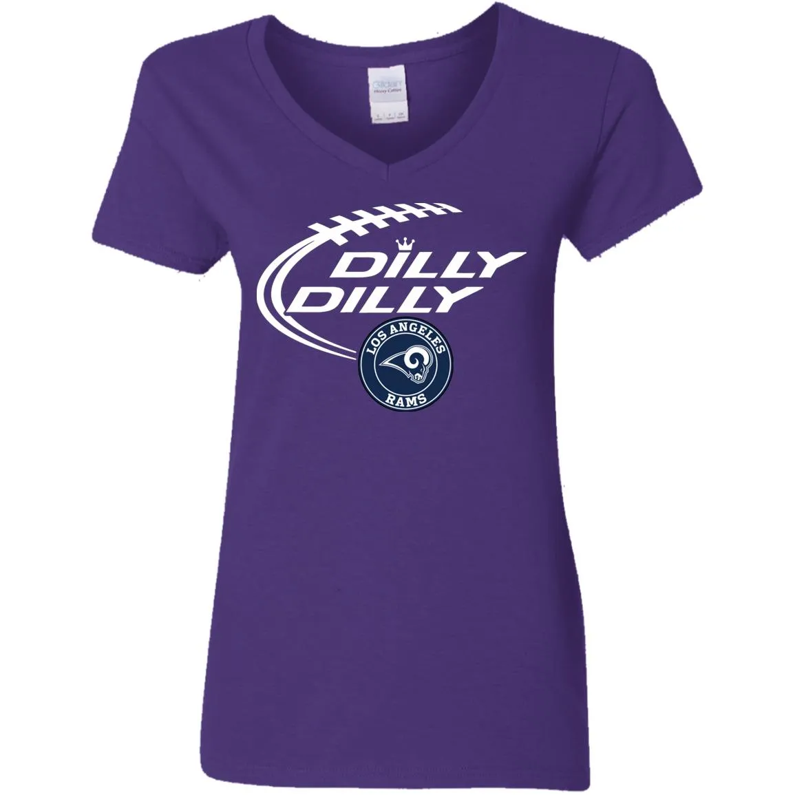 Dilly Dilly Los Angeles Rams Nfl Football Women V-Neck T-Shirt
