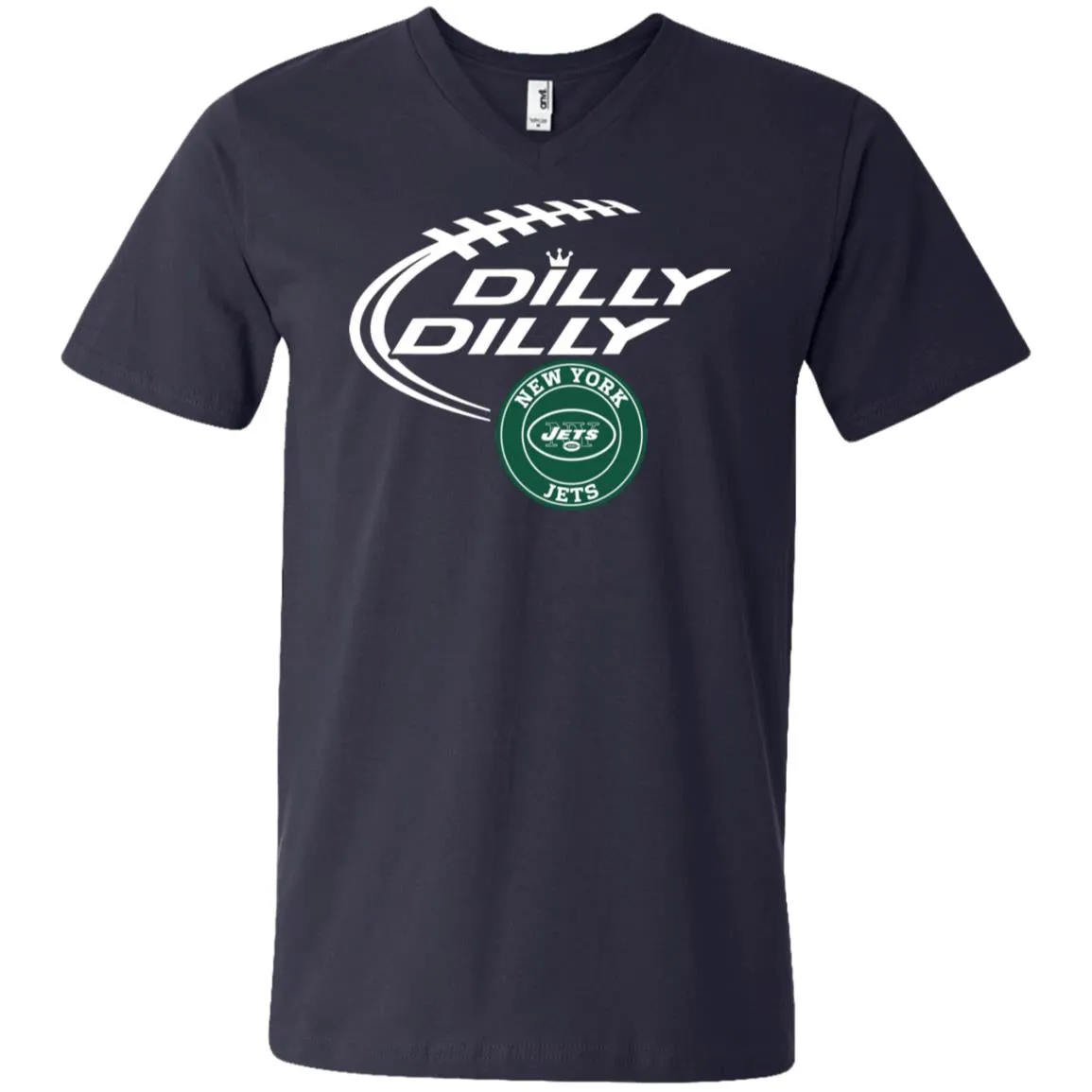 Dilly Dilly New York Jets Nfl Football Men V-Neck T-Shirt