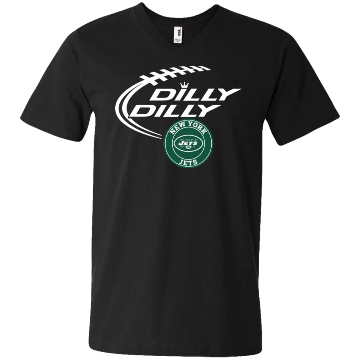 Dilly Dilly New York Jets Nfl Football Men V-Neck T-Shirt