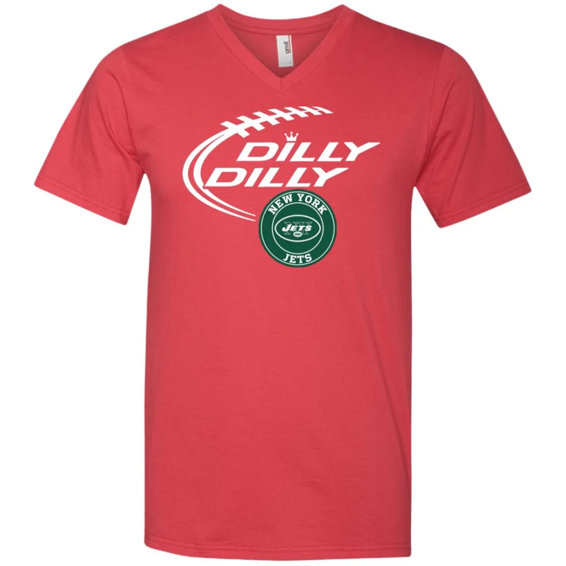 Dilly Dilly New York Jets Nfl Football Men V-Neck T-Shirt