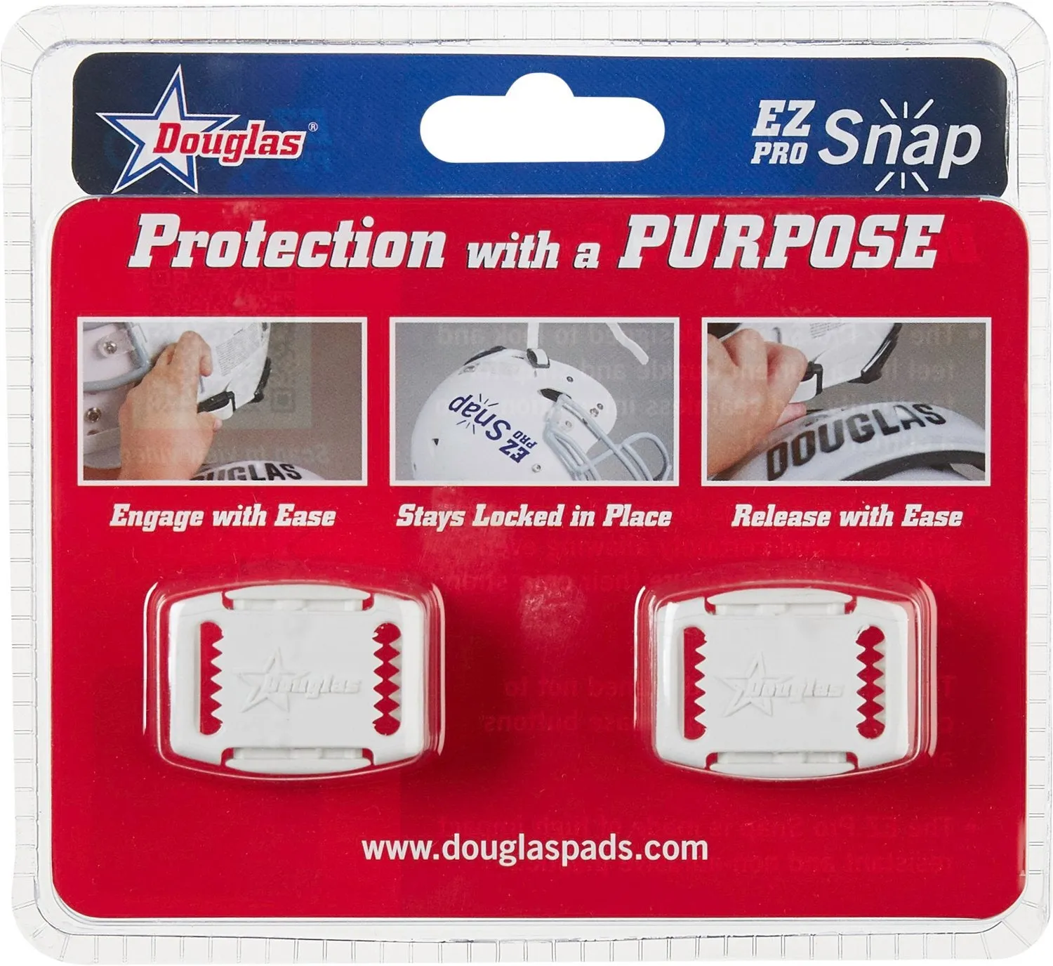 Douglas EZ Pro Football Helmet Snaps