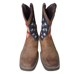 Durango Rebel Men's Steel Toe American Flag Western Boots SZ 12
