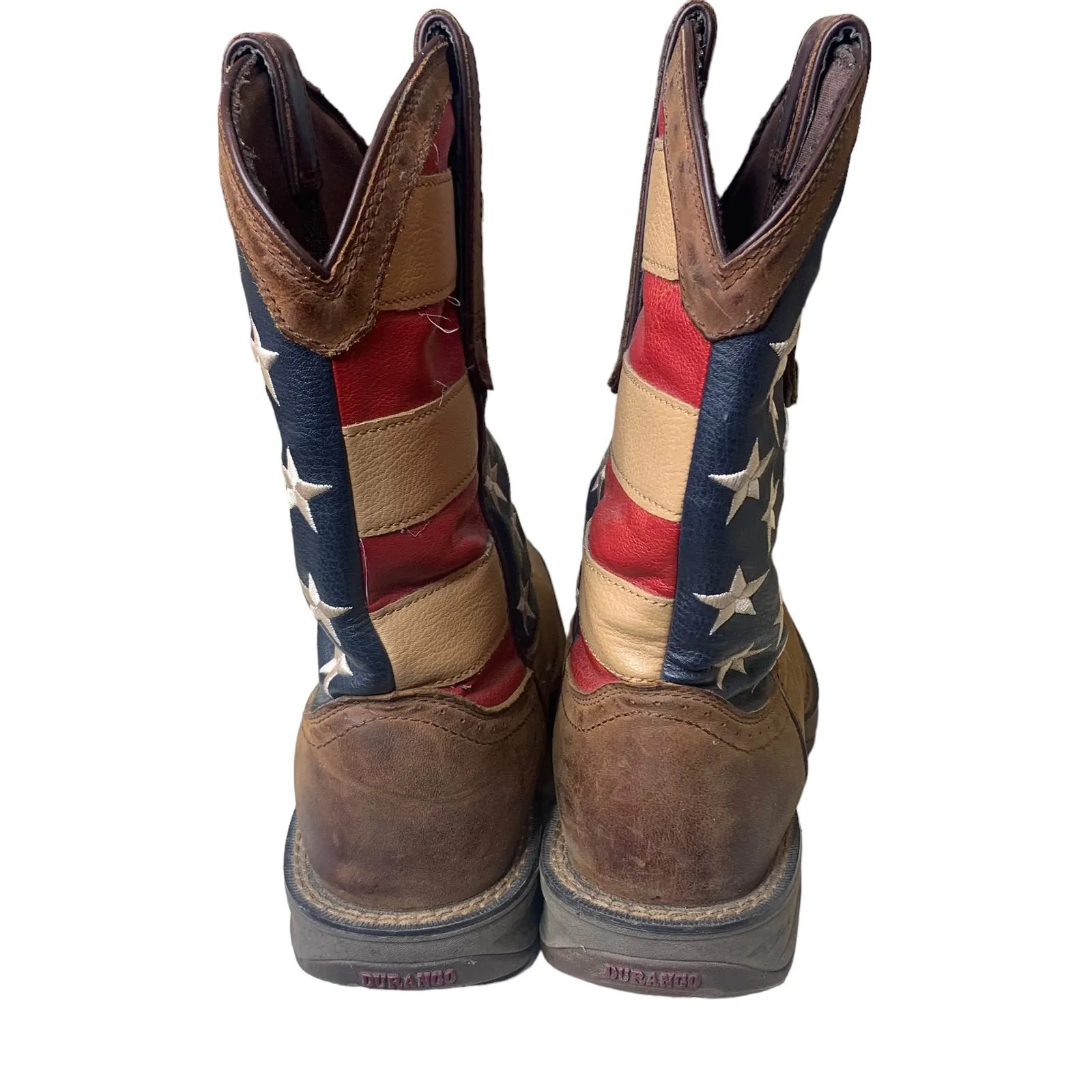 Durango Rebel Men's Steel Toe American Flag Western Boots SZ 12