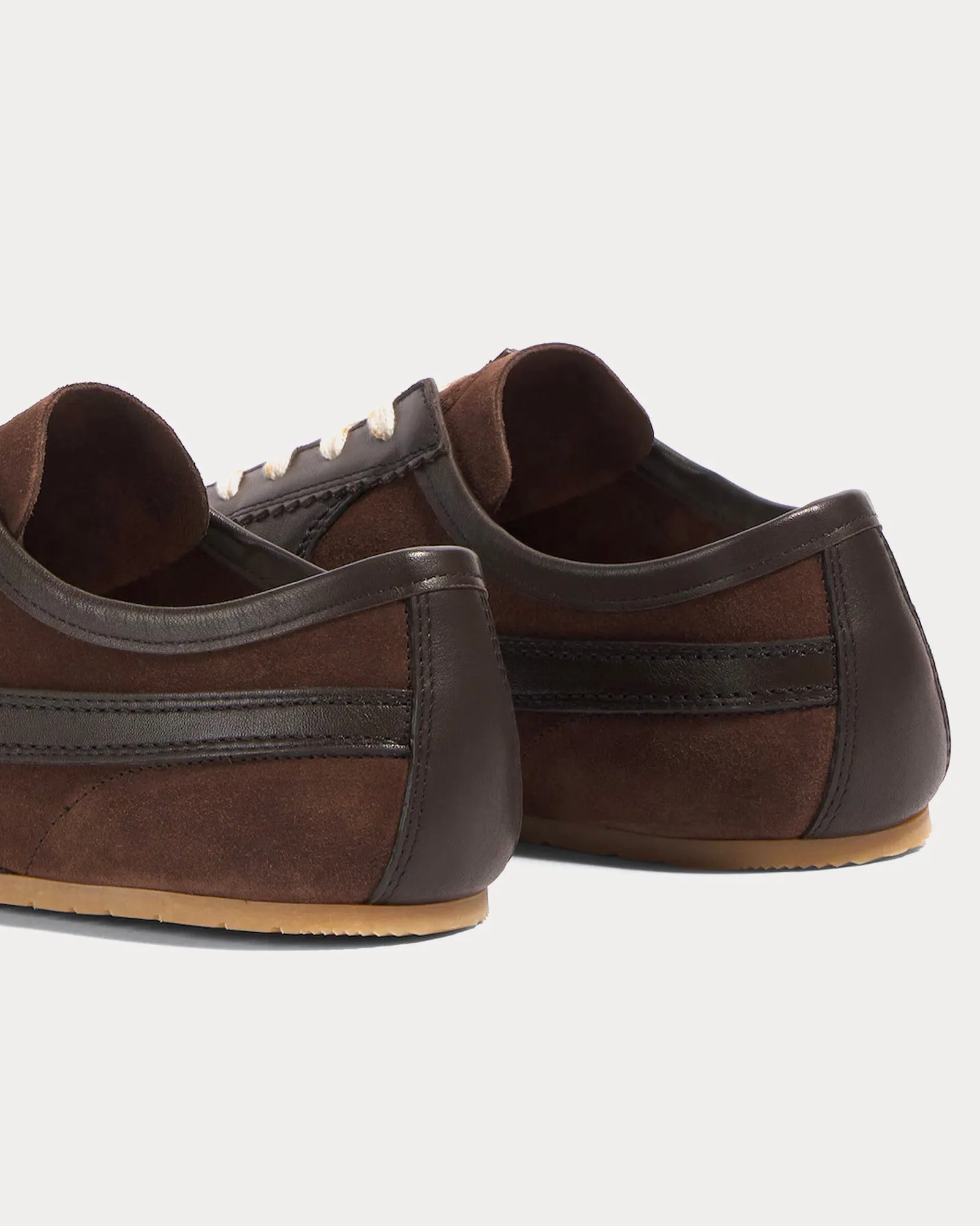 Dustin Suede Leather Dark Brown Low Top Sneakers