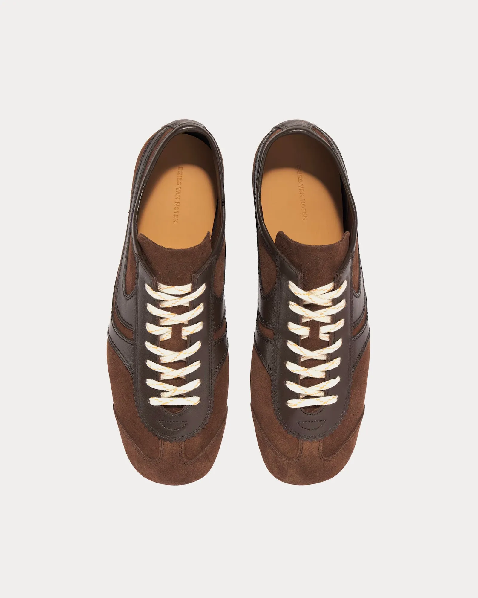 Dustin Suede Leather Dark Brown Low Top Sneakers