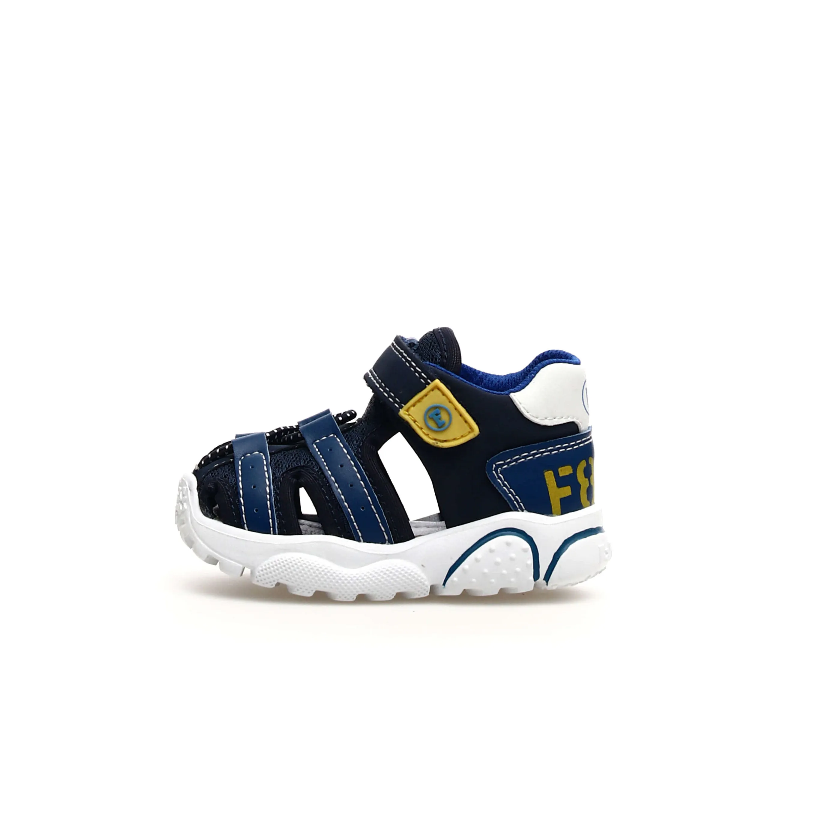 FALCOTTO - Boses Boys Blue Sandals in Eco Nabuk