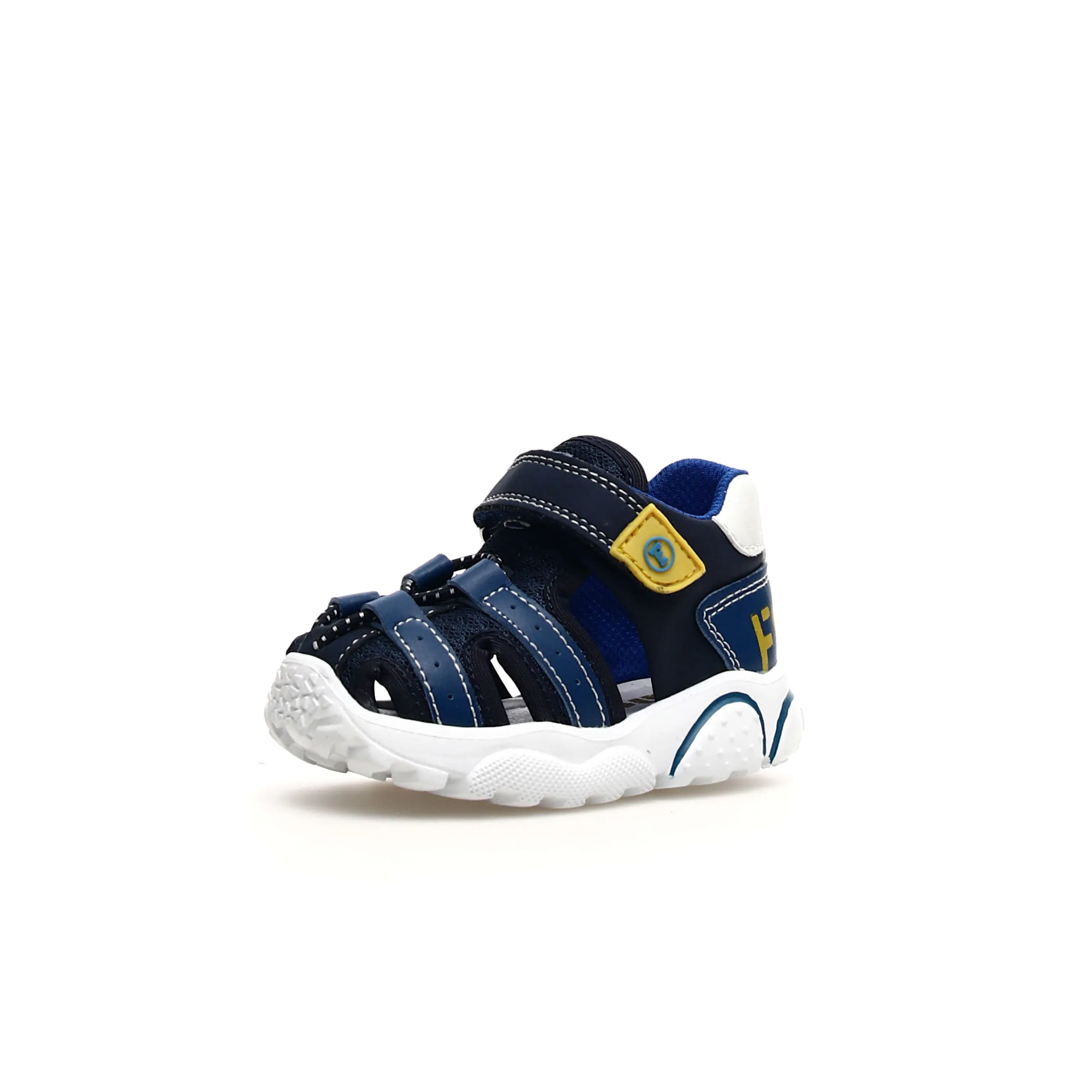 FALCOTTO - Boses Boys Blue Sandals in Eco Nabuk