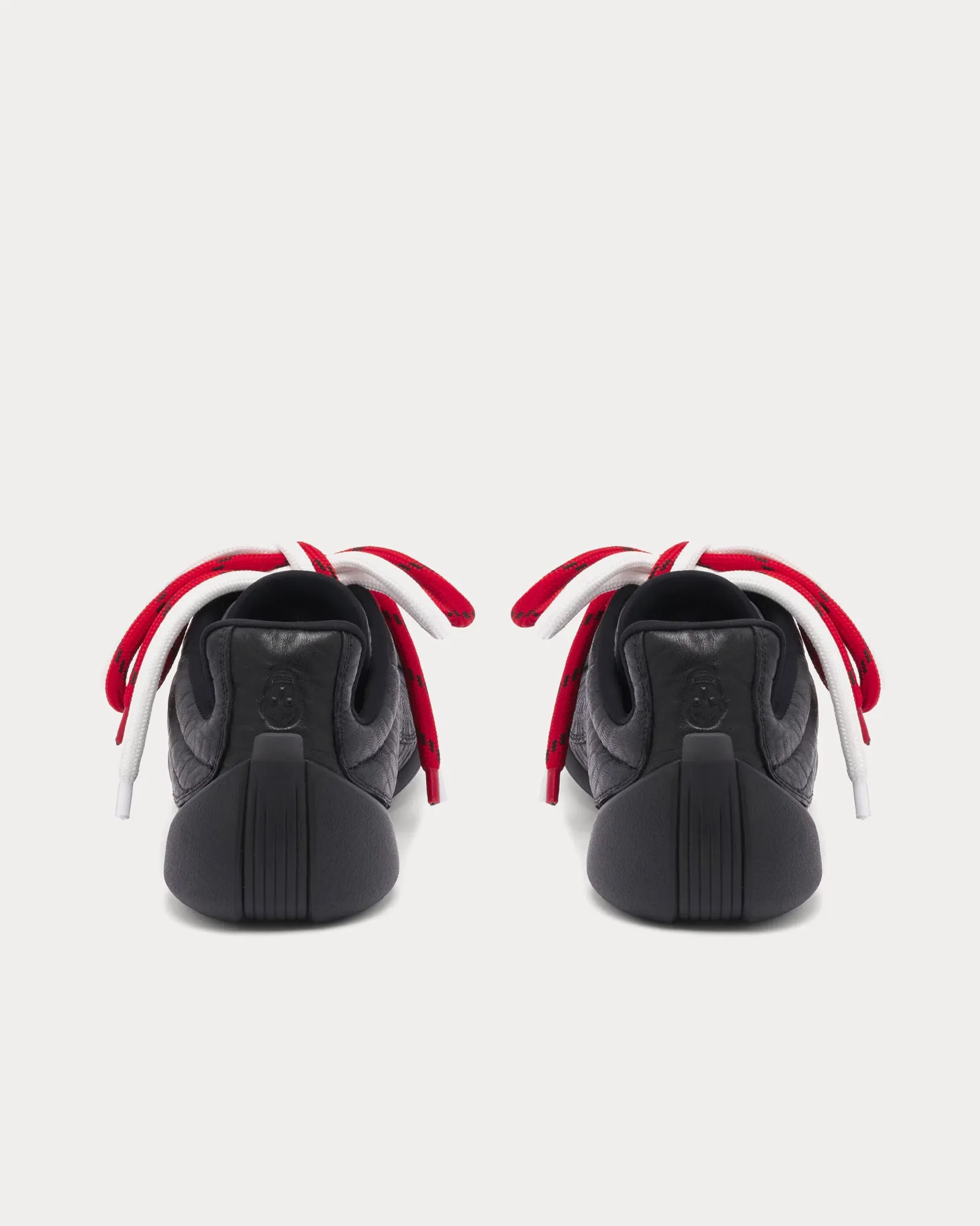 Flexion Leather Black Low Top Sneakers
