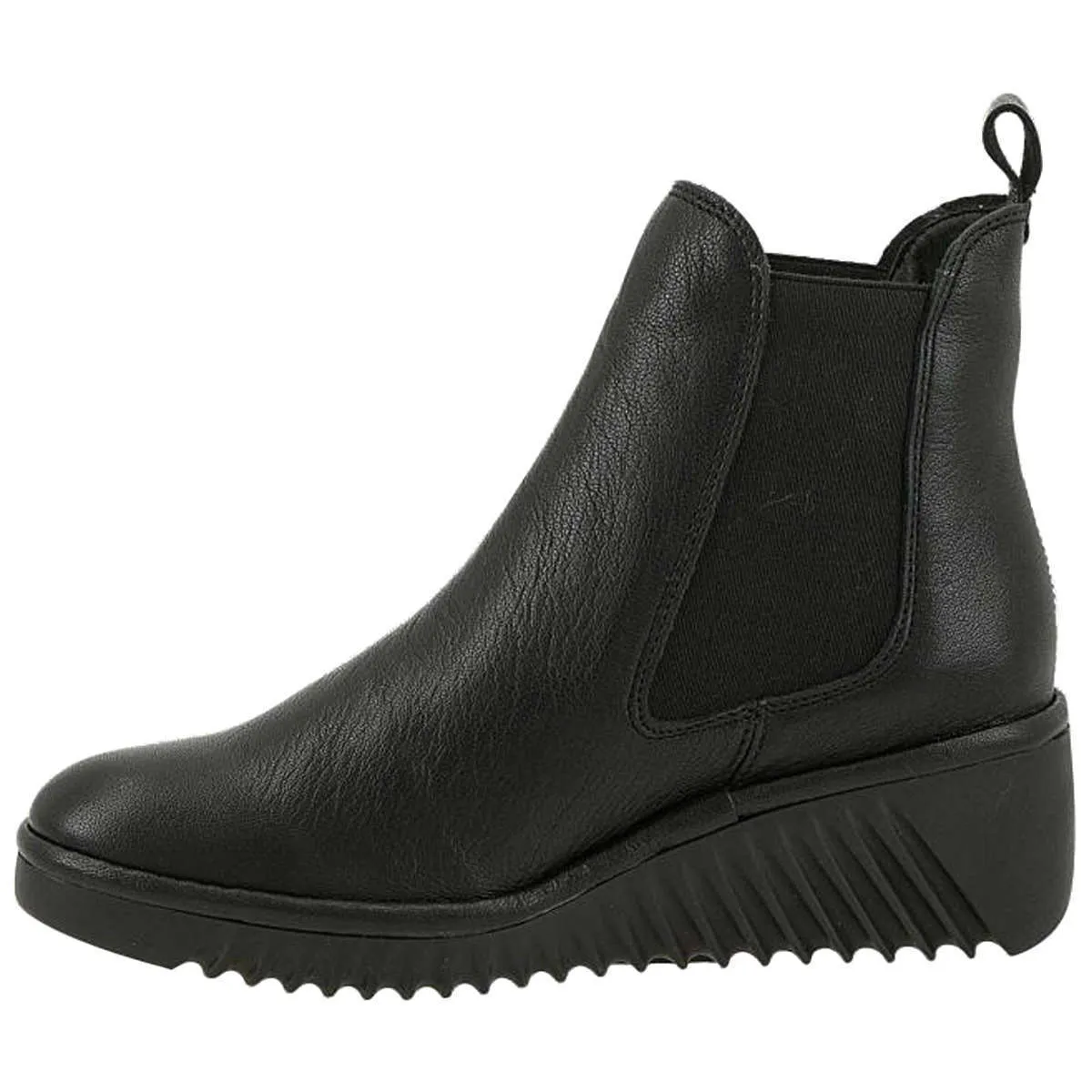 Fly London Lita229Fly Mousse Leather Women's Wedge Heel Chelsea Boots