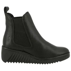 Fly London Lita229Fly Mousse Leather Women's Wedge Heel Chelsea Boots