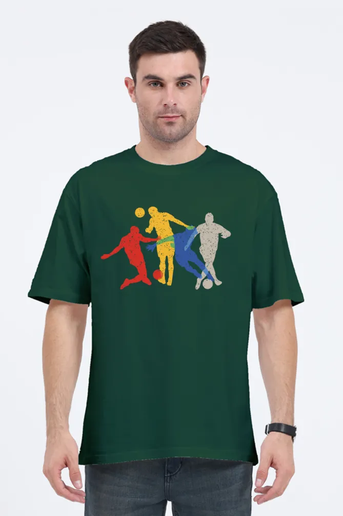 Football Fever Printed Oversized T-shirt for Men