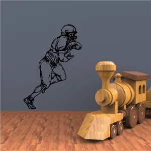 Football Player Wall Decal - Vinyl Decal - Car Decal - CDS074