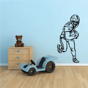 Football Player Wall Decal - Vinyl Decal - Car Decal - CDS104