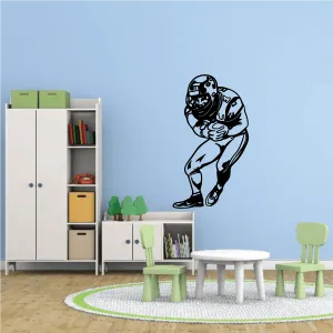 Football Player Wall Decal - Vinyl Decal - Car Decal - CDS110