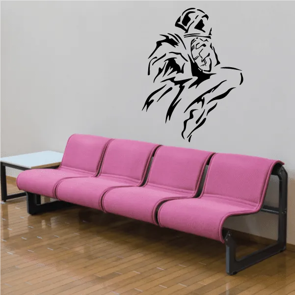 Football Player Wall Decal - Vinyl Decal - Car Decal - CDS134
