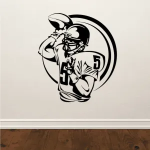 Football Wall Decal - Vinyl Decal - Car Decal - Bl010